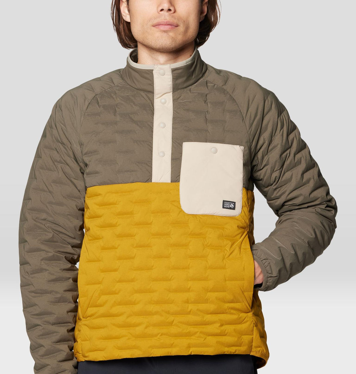 Men's Stretchdown Light Snap Neck Jacket