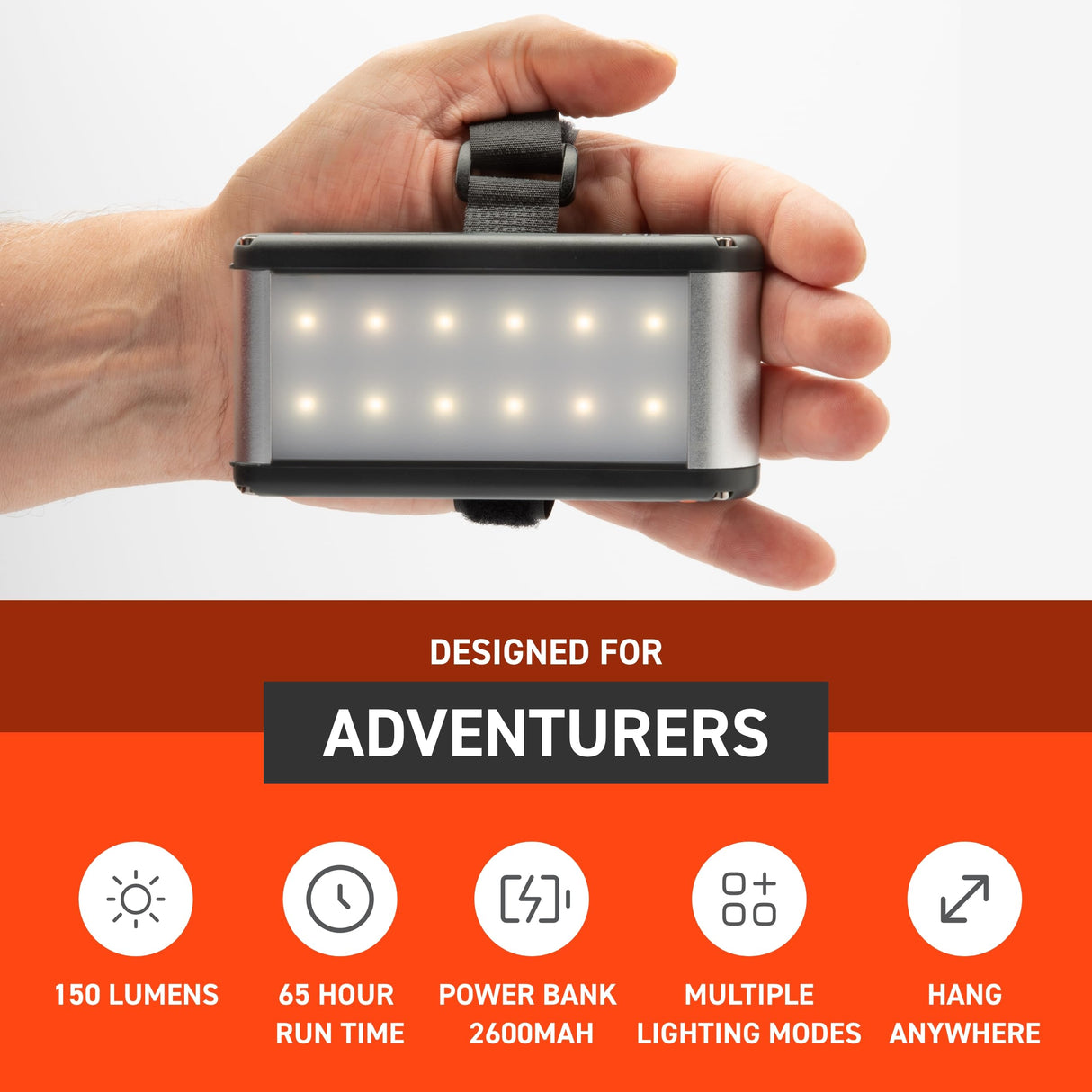 Venture 2600 Rechargeable Lamp with Power Bank