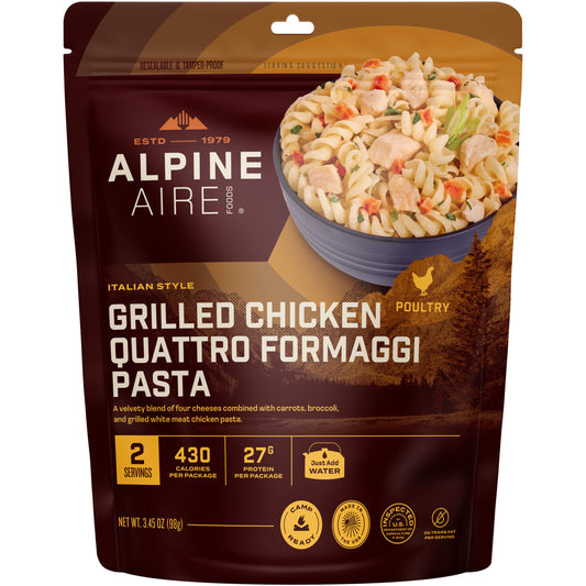 Grilled Chicken Quattro Formaggi Pasta