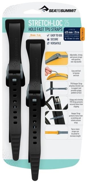 Accessoire de sac Stretch-Loc TPU Straps 25" x 3/4" (2 packs)