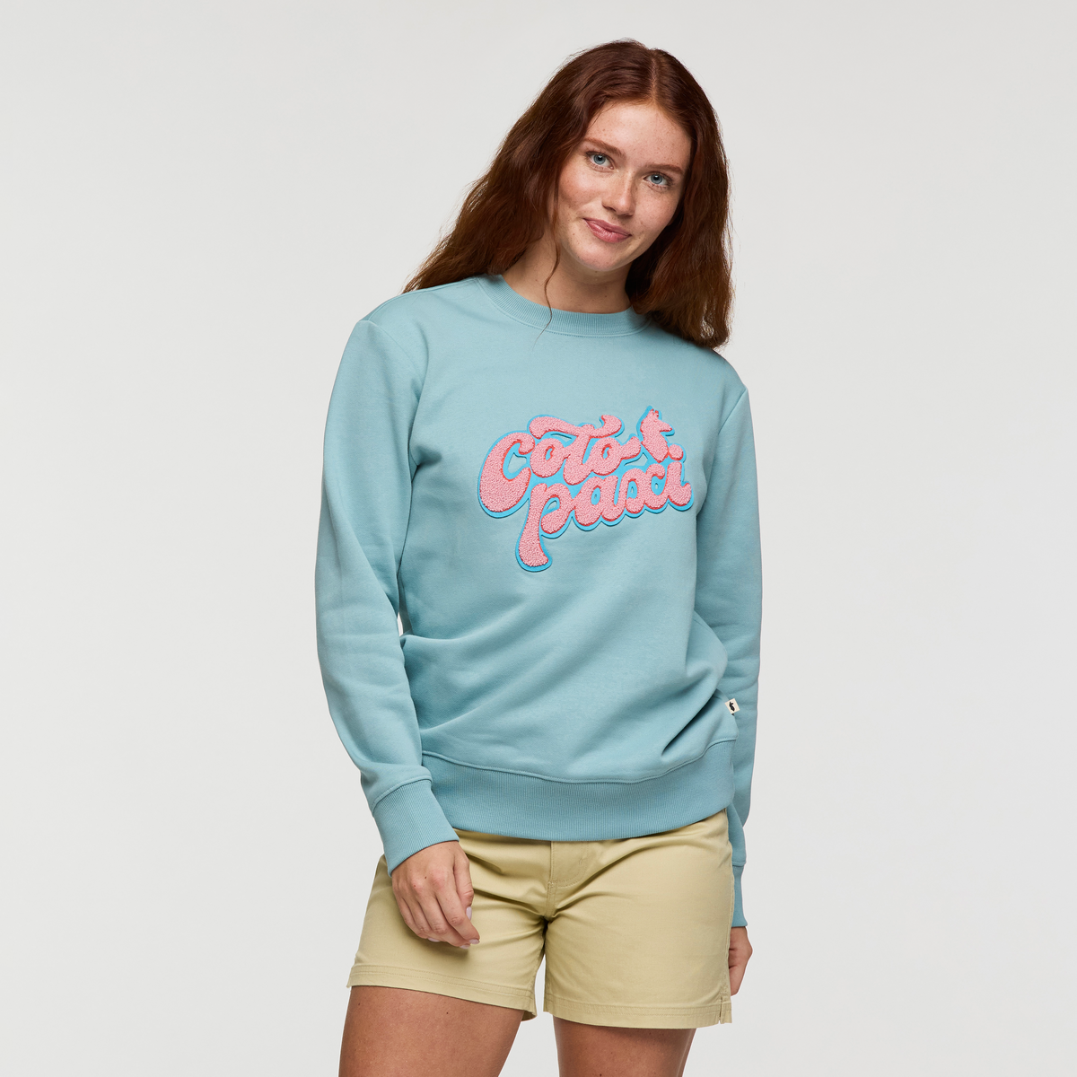 Women's Cotton-Patch Crew Sweater