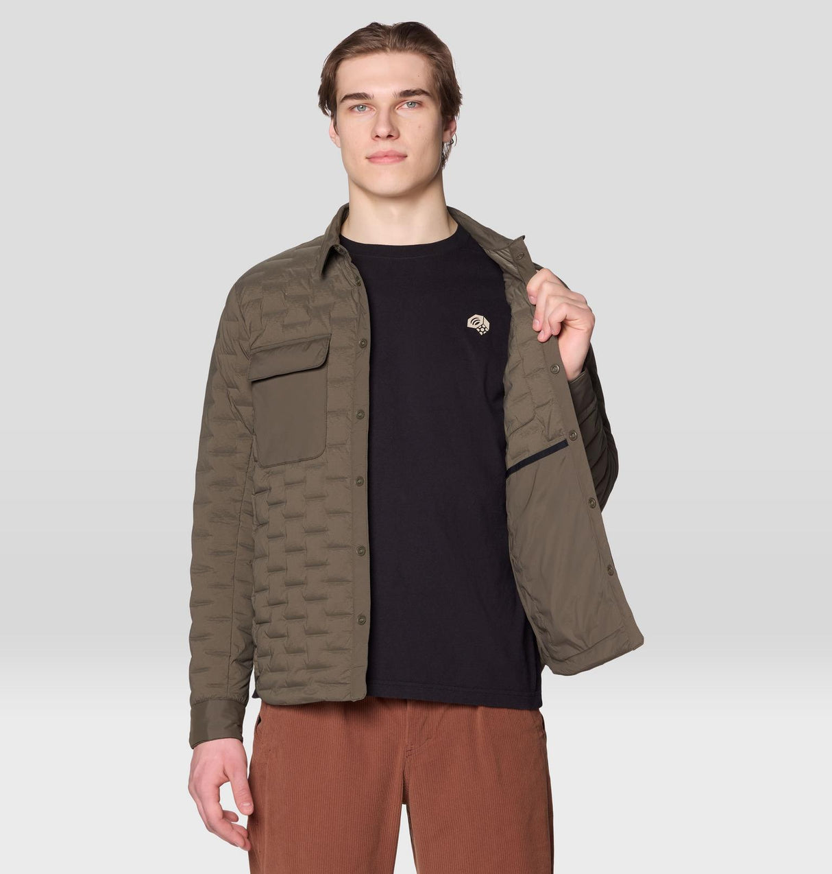 Men's Stretchdown Light Quilted Shacket