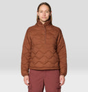 Manteau matelassé Seek Out Snap Neck Pullover - Femme