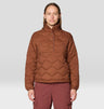 Manteau matelassé Seek Out Snap Neck Pullover - Femme