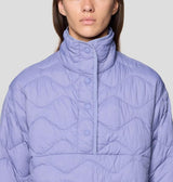 Manteau matelassé Seek Out Snap Neck Pullover - Femme