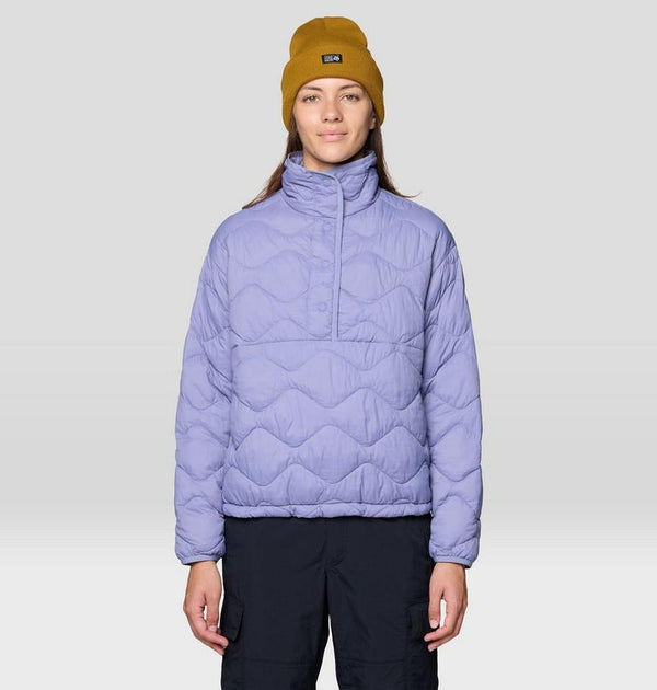 Manteau matelassé Seek Out Snap Neck Pullover - Femme