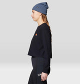 Chandail manches longues Tri-Color Logo Crop - Femme