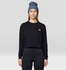 Chandail manches longues Tri-Color Logo Crop - Femme