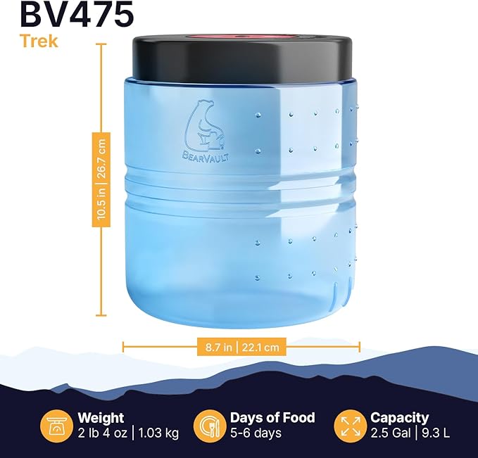 Bv475 Trek Bear Resistant Food Canister