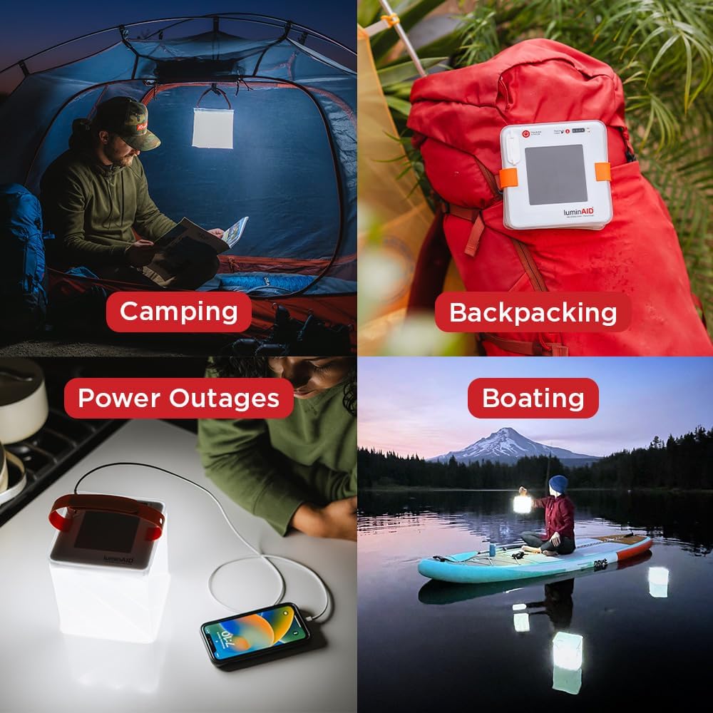 Lanterne solaire LuminAID Max avec chargeur de téléphone