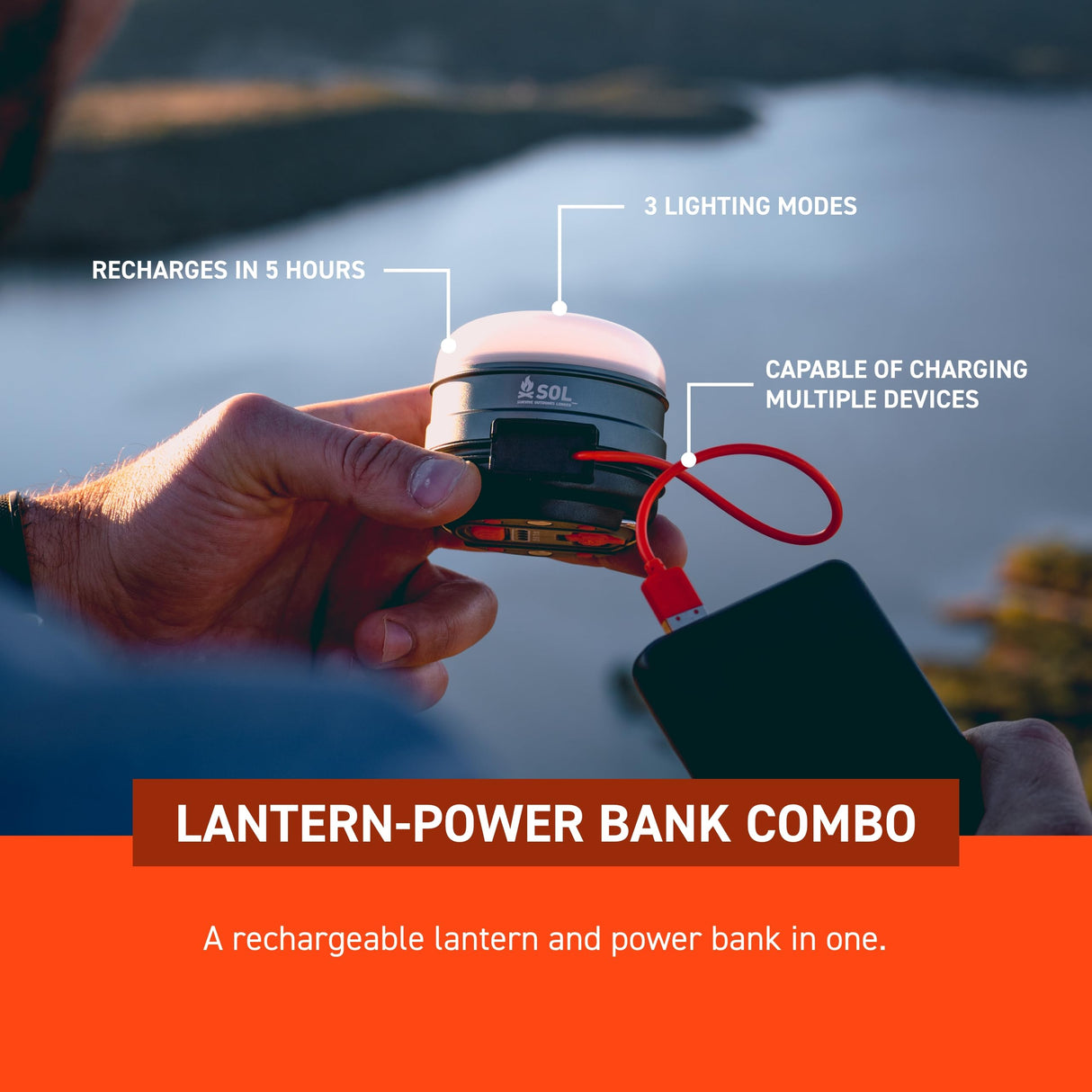 Lampe Rechargeable Venture 3000 With Power Bank