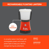 Rechargeable Floating Lantern With Power Bank