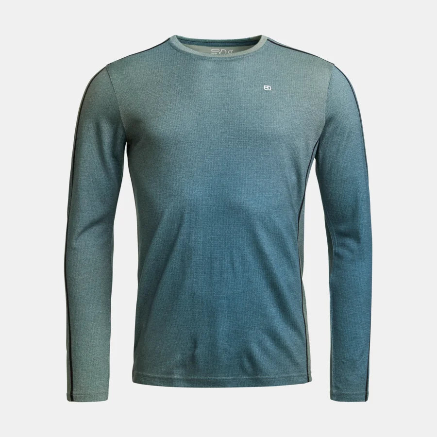 Couche de base LS 185 Rock'N'Wool Print - Homme