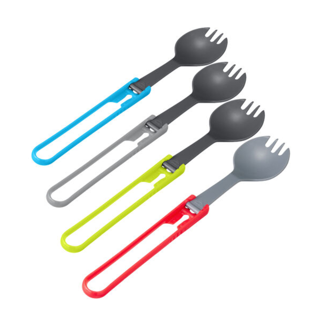 Ustensiles pliants 4-packRouge / Gris / Bleu / Vert Spork