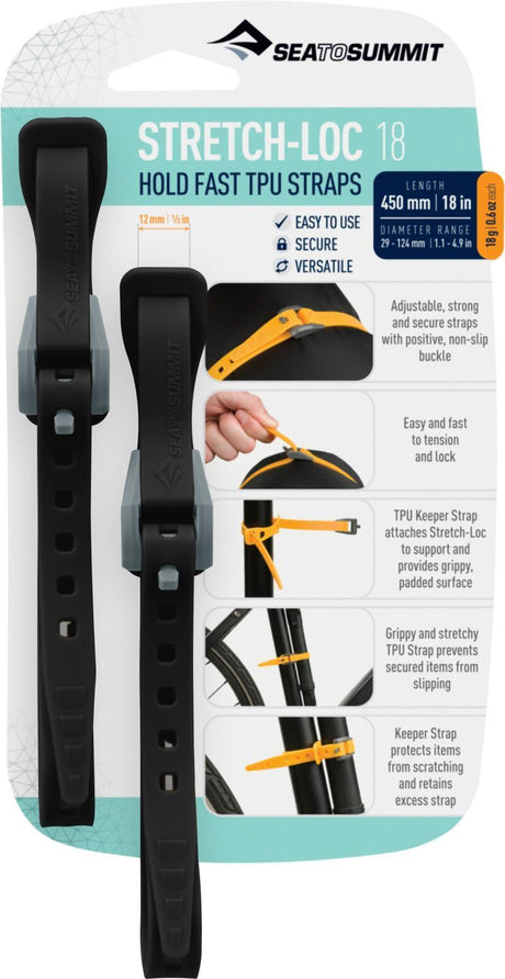 Stretch-Loc Tpu Straps 18" x 1/2" (2 Packs)