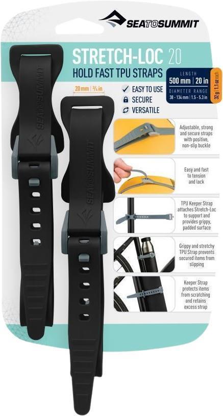 Accessoire de sac Stretch-Loc TPU Straps 20" x 3/4" (2 packs)