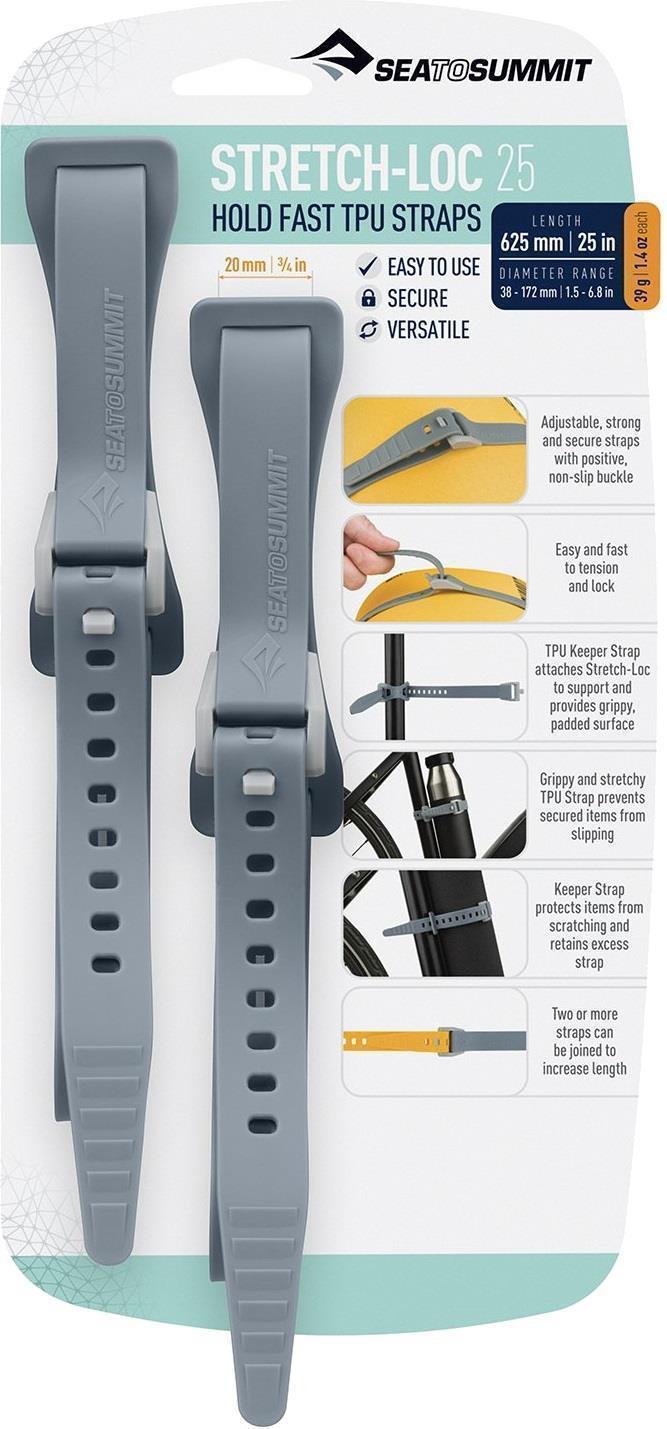 Accessoire de sac Stretch-Loc TPU Straps 25" x 3/4" (2 packs)