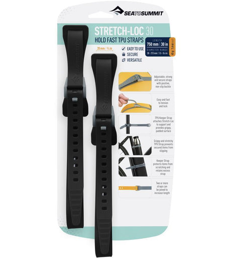 Stretch-Loc Tpu Straps 30" x 3/4" (2 Packs)