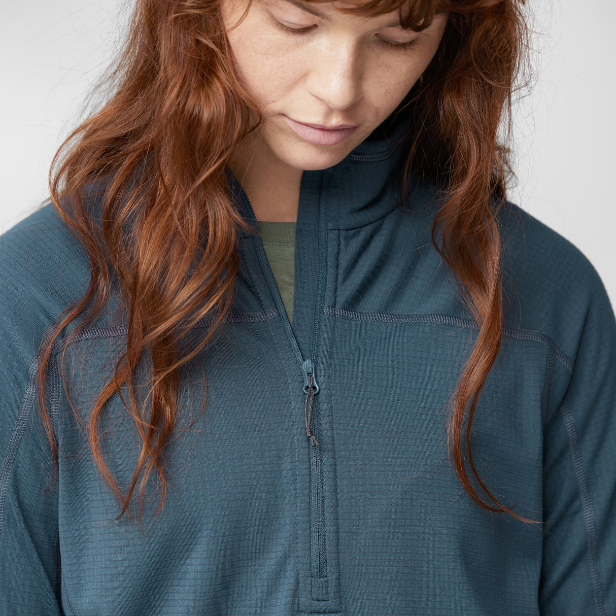 Couche intermédiaire Abikso Lite Fleece HZ - Femme