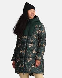Kirsten Parka Print Winter Coat - Women