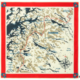 Foulard Carte Suede
