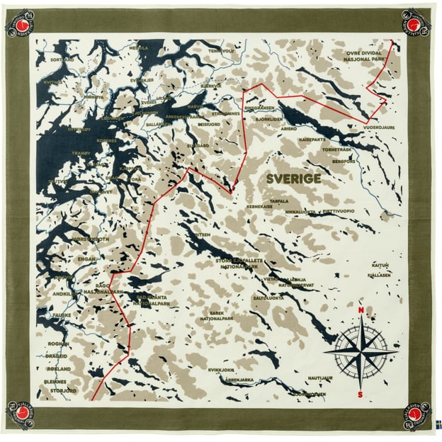 Foulard Carte Suede