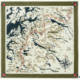 Foulard Carte Suede