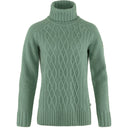 Ovik Cable Knit Roller Neck Long Sleeve Sweater - Women's